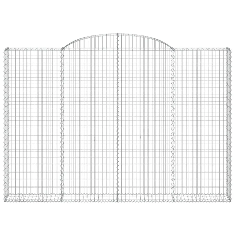 Cestas De Gaviones 4 Uds Forma De Arco Hierro 300x30x200/220 Cm