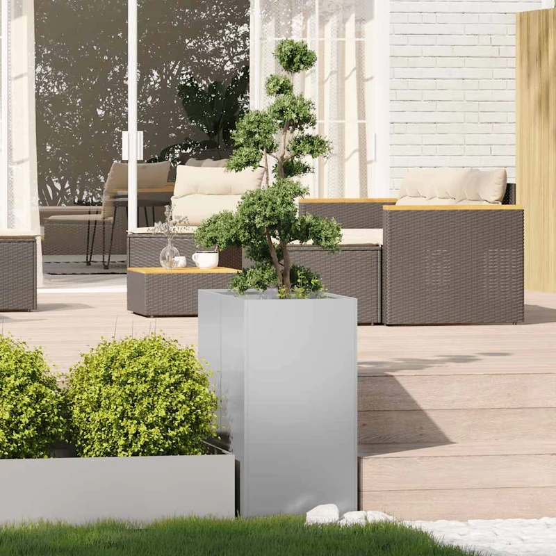 Jardinera 40x80x80 Cm De Acero Galvanizado