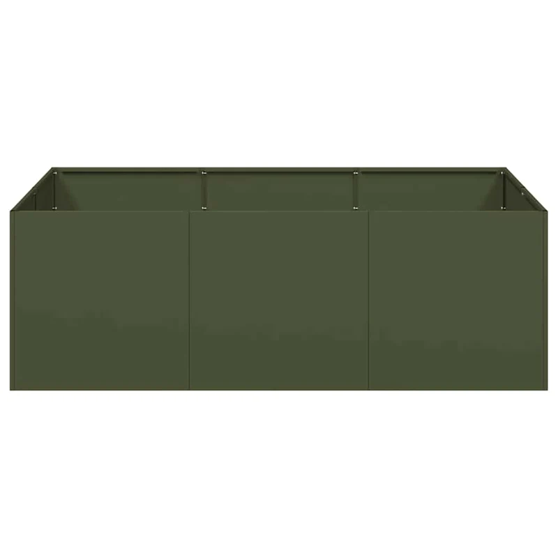 Jardinera Acero Verde Oliva 120x80x40cm