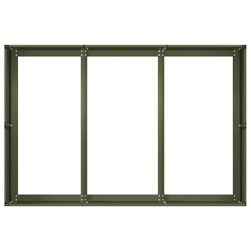 Jardinera Acero Verde Oliva 120x80x40cm
