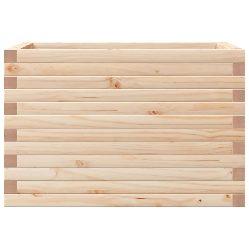 Jardinera Madera Maciza De Pino 70x40x45,5 Cm