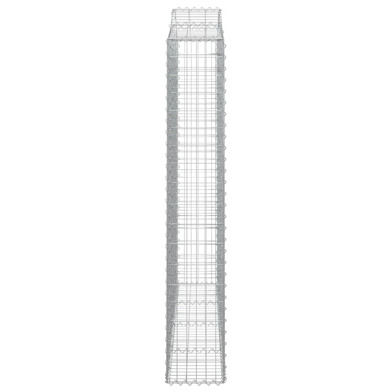 Cestas De Gaviones 2 Uds Forma De Arco Hierro 200x30x180/200 Cm