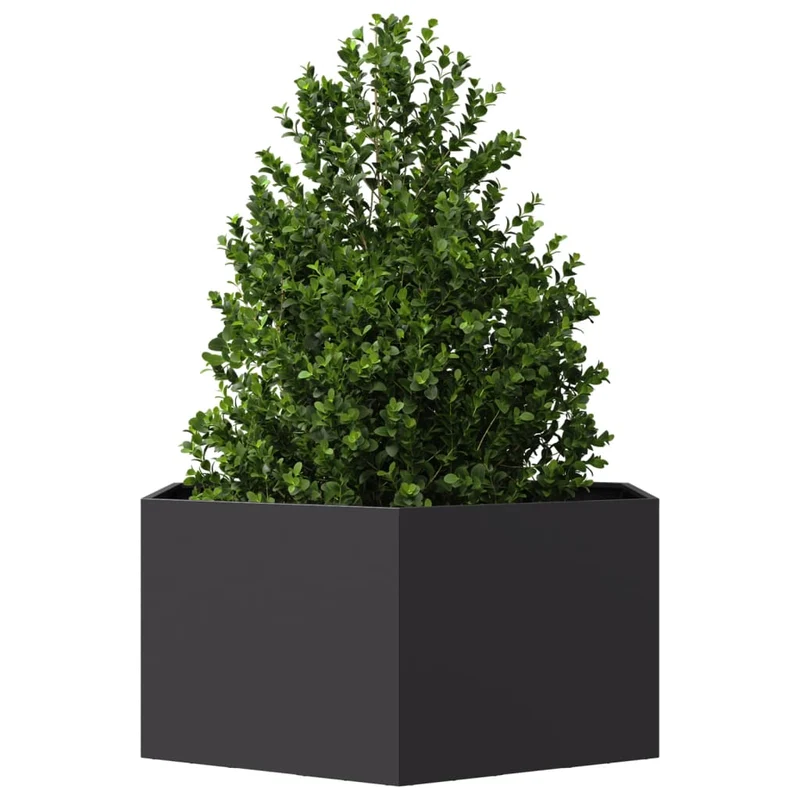 Jardinera Hexagonal Acero Negra 104x90x45 Cm