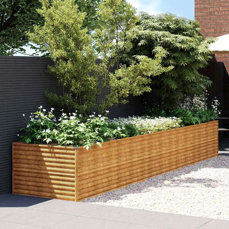 Jardinera De Acero Corten 479x100x69 Cm