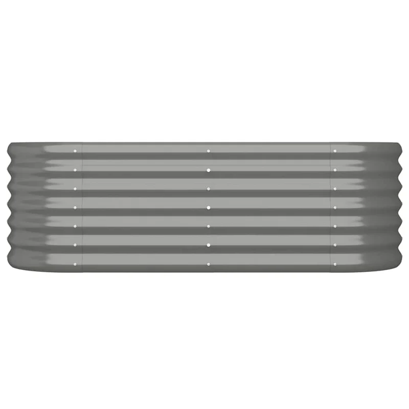 Jardinera Arriate Acero Galvanizado Gris 114x40x36 Cm