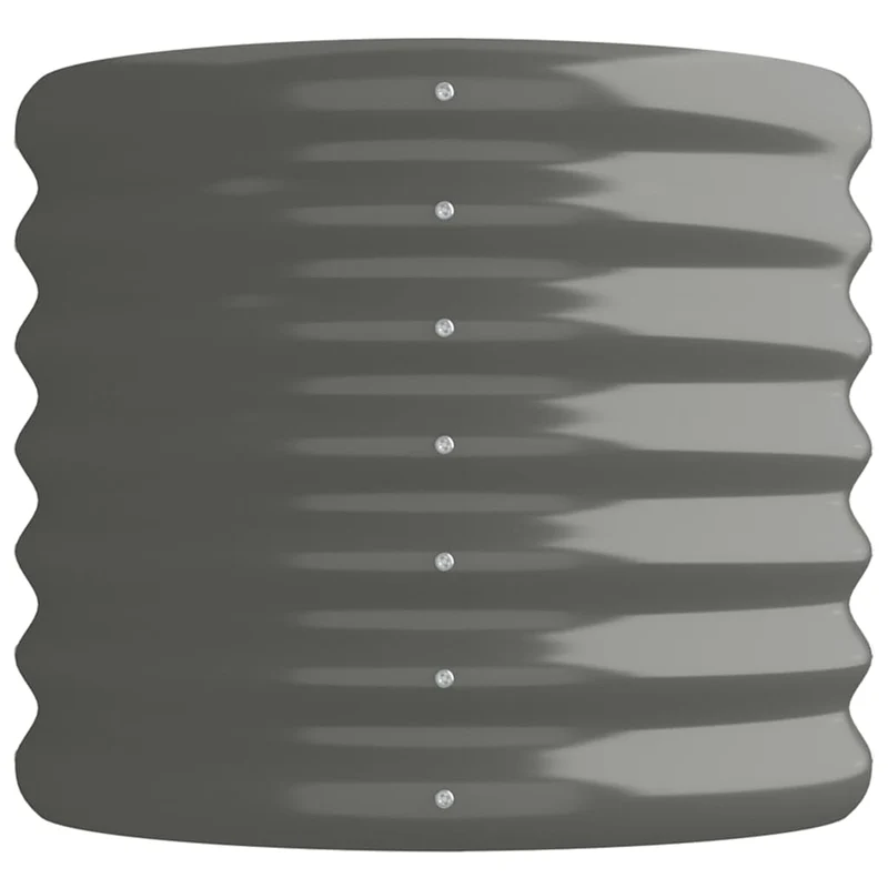 Jardinera Arriate Acero Galvanizado Gris 114x40x36 Cm