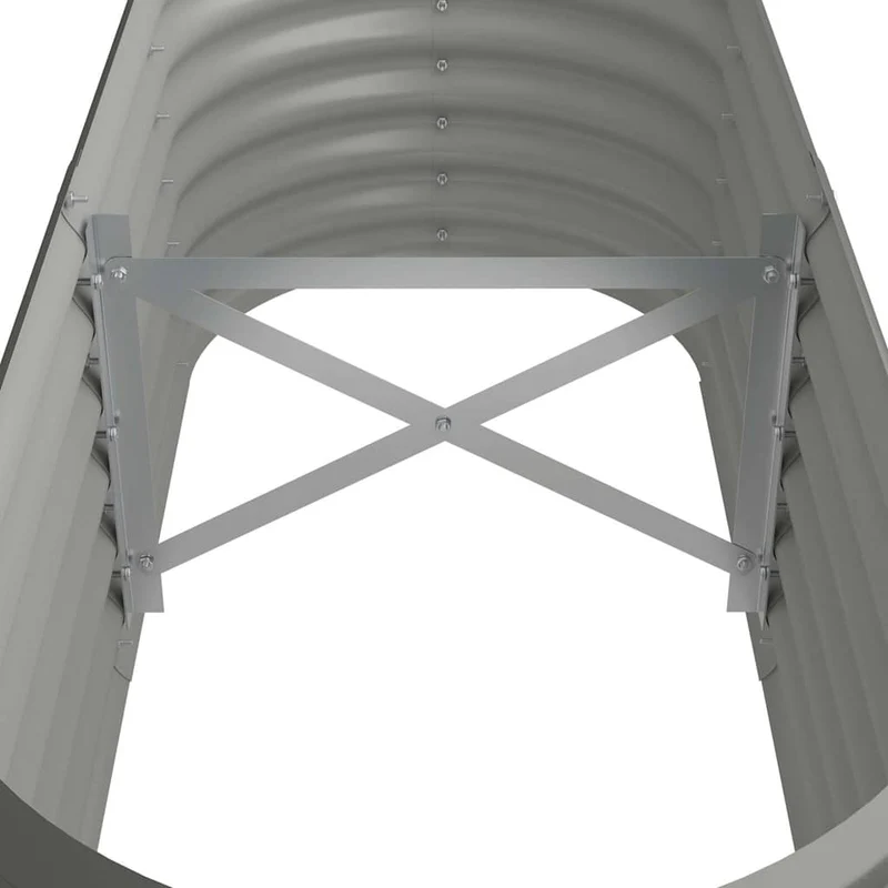 Jardinera Arriate Acero Galvanizado Gris 114x40x36 Cm