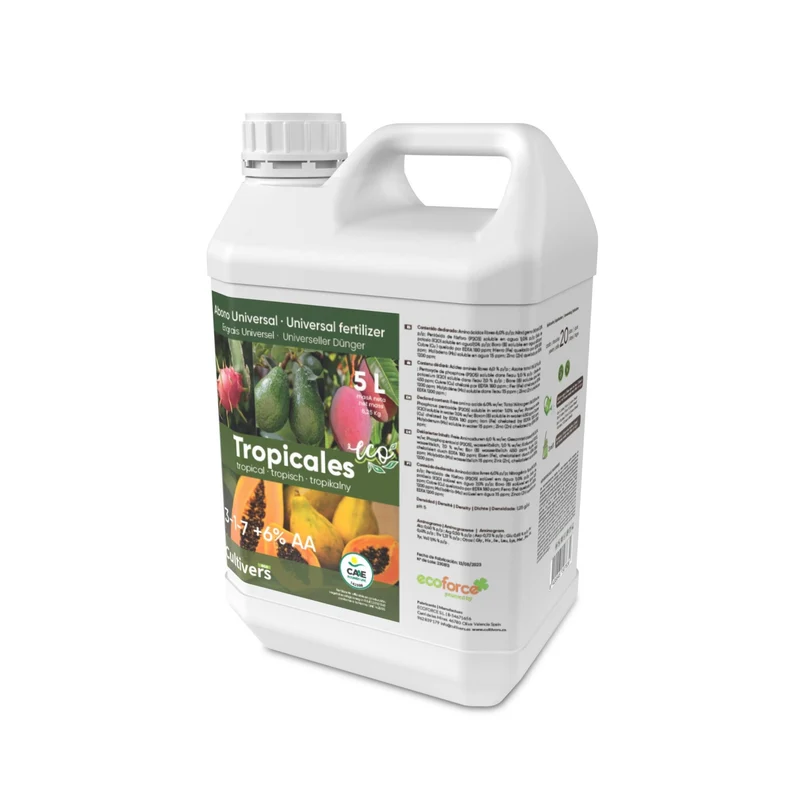 Abono Tropicales Líquido Ecológico Cultivers 1 L