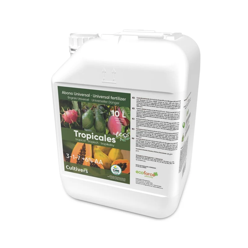 Abono Tropicales Líquido Ecológico Cultivers 1 L
