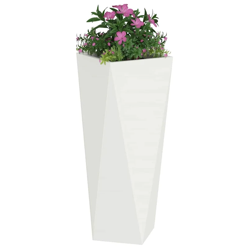 Jardinera 2 Uds. 30 X 30 X 75 Cm Acero