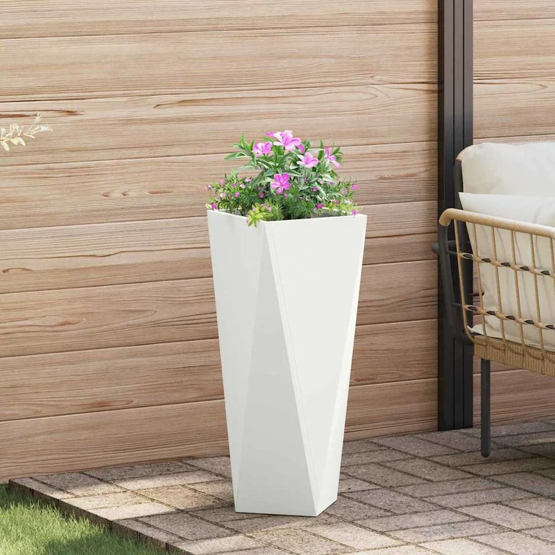 Jardinera 2 Uds. 30 X 30 X 75 Cm Acero