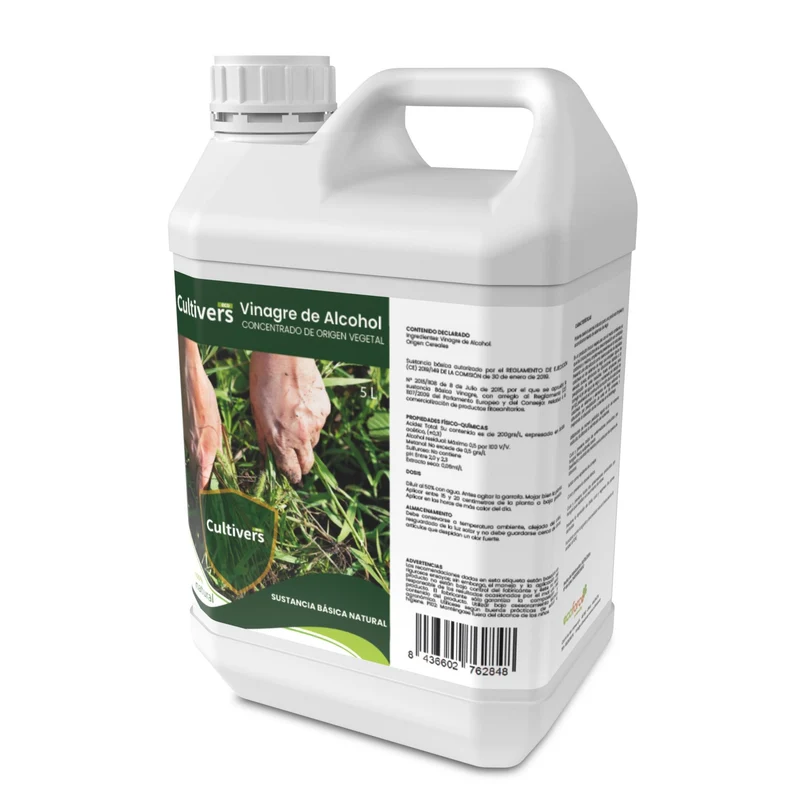 Vinagre De Alcohol. Herbicida Natural De Vinagre Cultivers 5 L