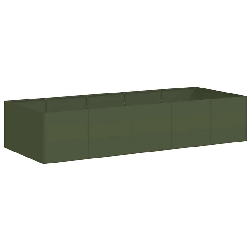 Jardinera Acero Verde Oliva 200x80x40 Cm