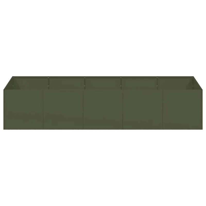 Jardinera Acero Verde Oliva 200x80x40 Cm