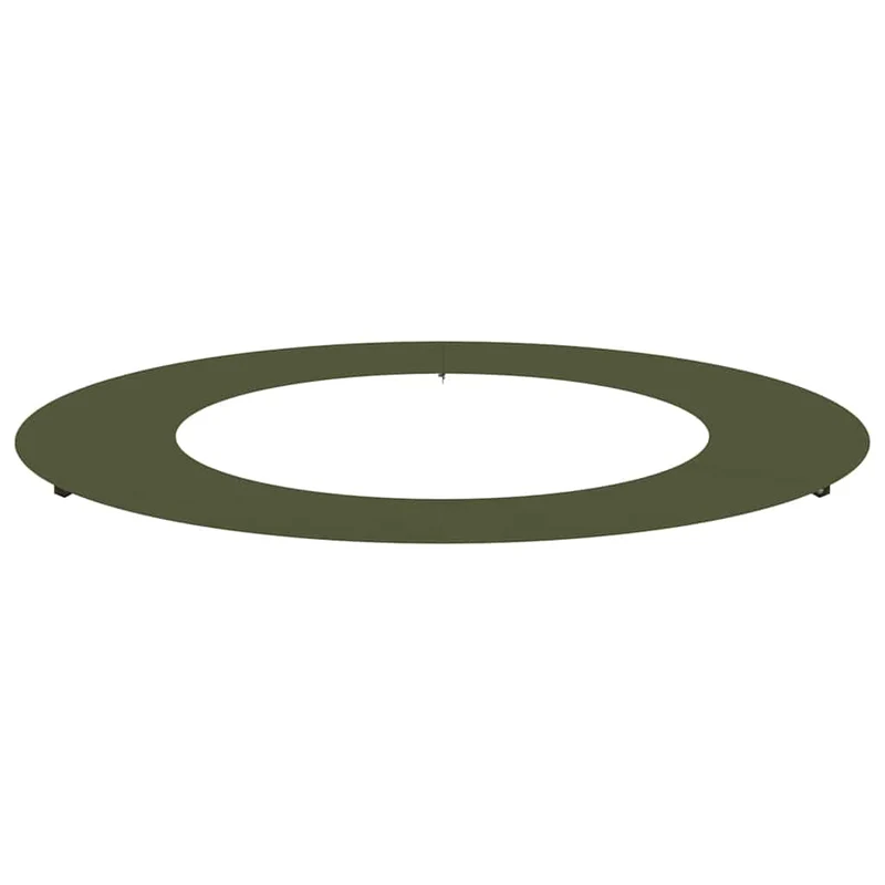Adecuado Para Anillo De Árbol Plano Verde Oliva Ø50/80 Cm Acero