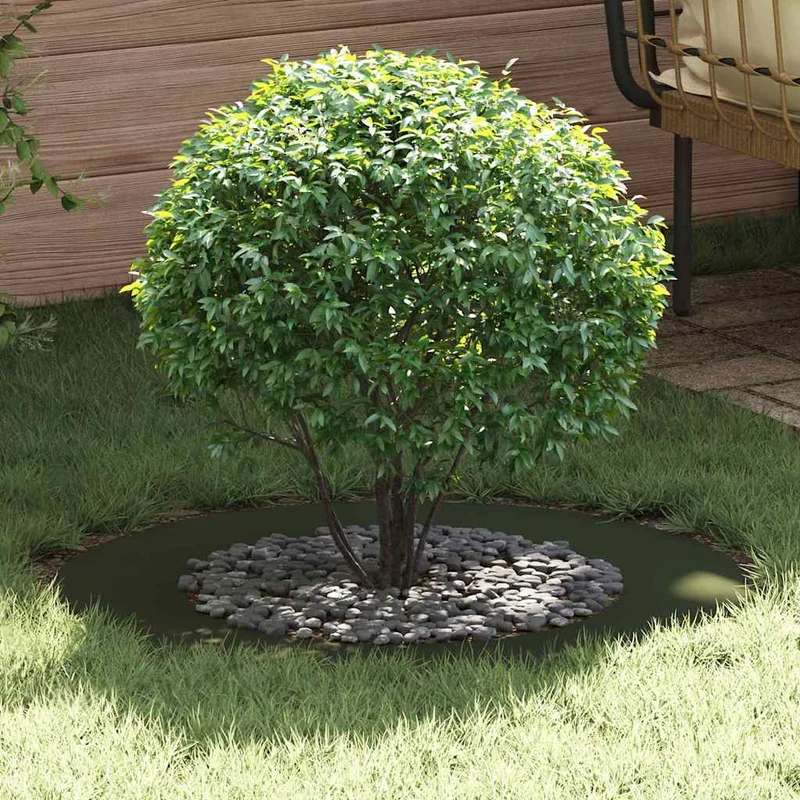 Adecuado Para Anillo De Árbol Plano Verde Oliva Ø50/80 Cm Acero