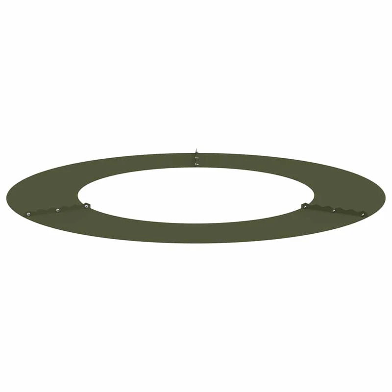 Adecuado Para Anillo De Árbol Plano Verde Oliva Ø50/80 Cm Acero