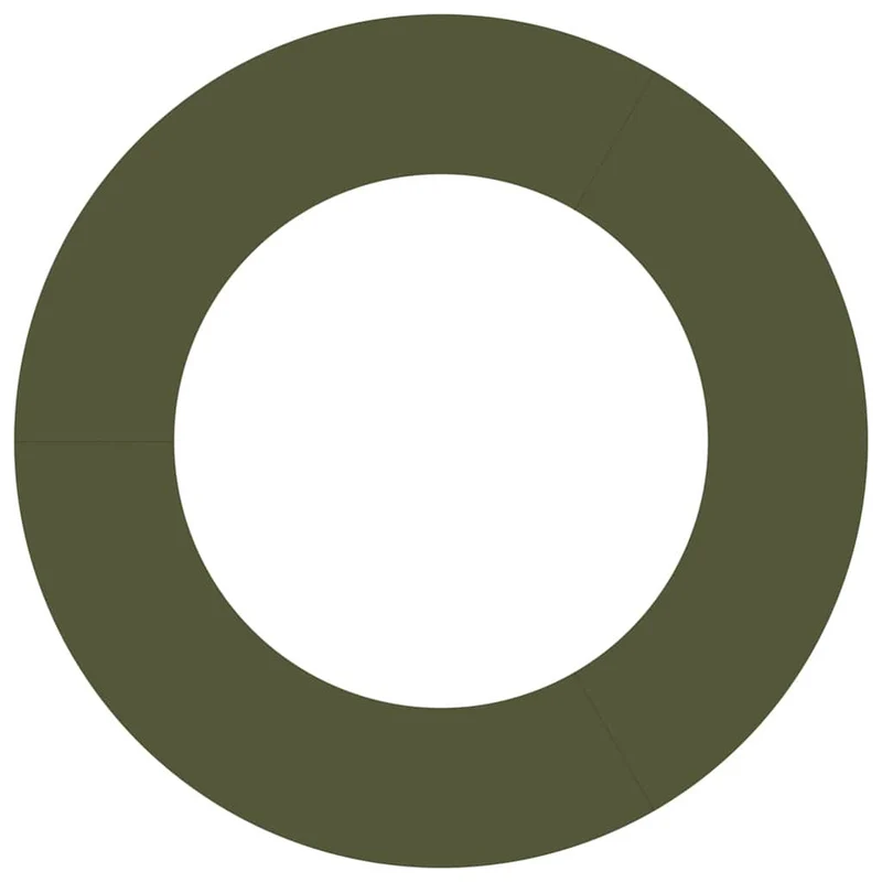 Adecuado Para Anillo De Árbol Plano Verde Oliva Ø50/80 Cm Acero
