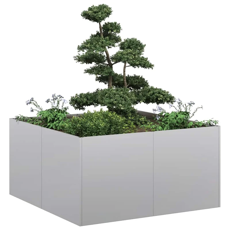 Jardinera 80x80x40 Cm De Acero Galvanizado