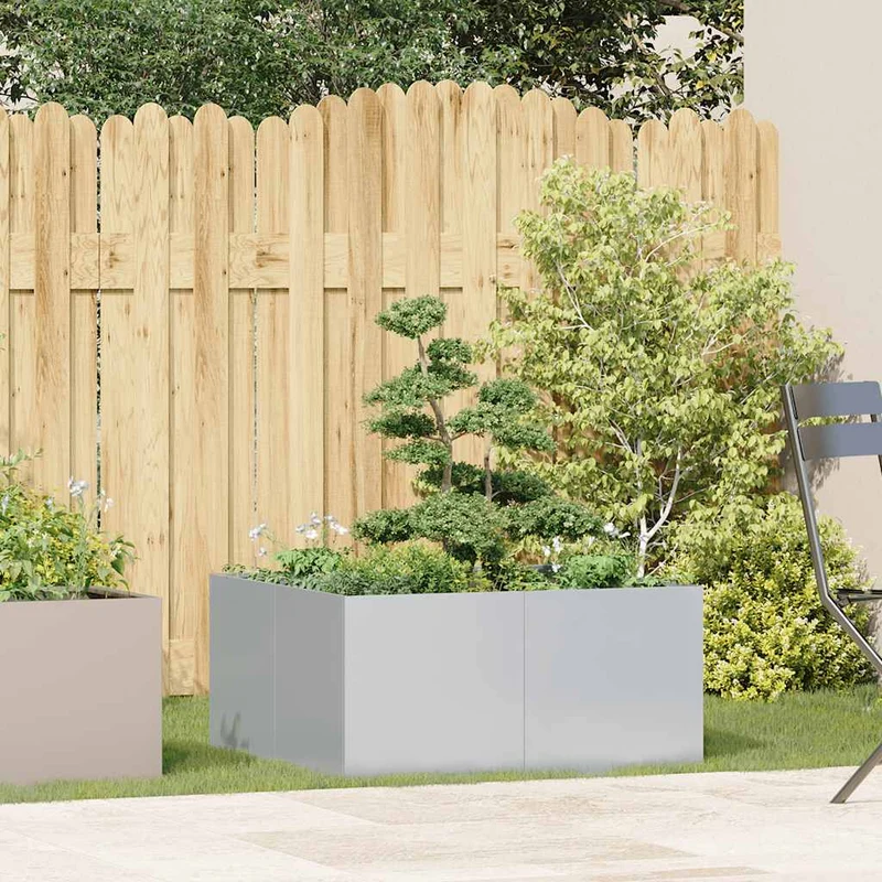 Jardinera 80x80x40 Cm De Acero Galvanizado