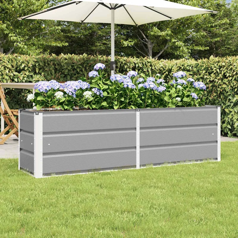 Jardinera Gris Claro 160 X 40 X 45 Cm Acero