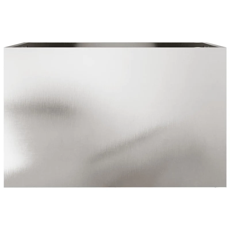 Jardinera De Acero Inoxidable Plateado 62x40x39 Cm