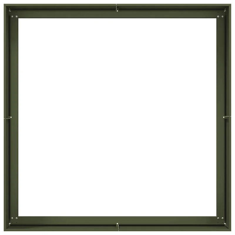 Jardinera Acero Verde Oliva 100x100x40 Cm