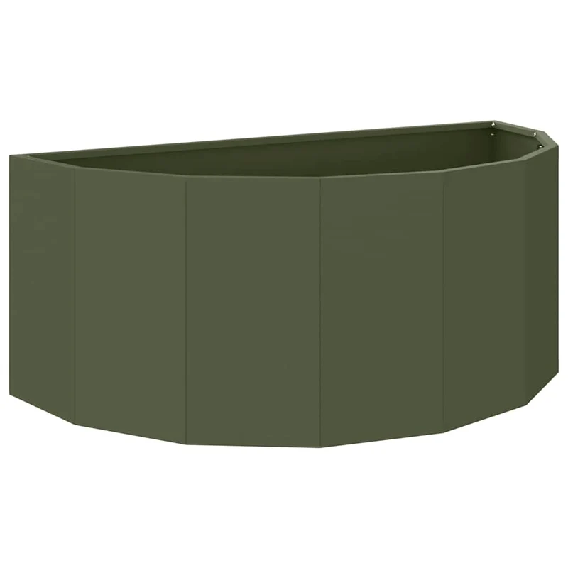 Jardinera Verde Oliva 90 X 45 X 35 Cm Acero
