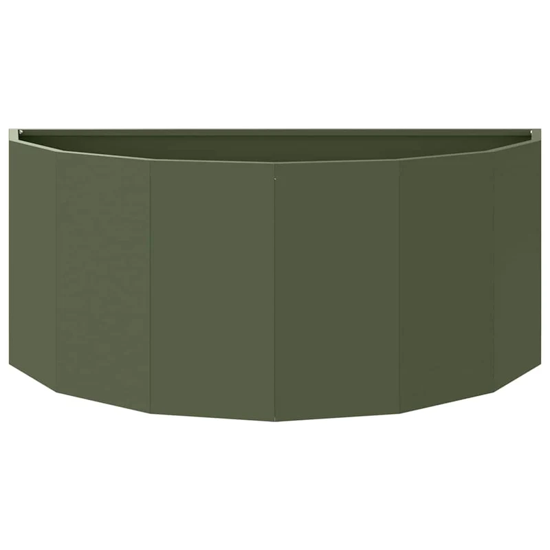 Jardinera Verde Oliva 90 X 45 X 35 Cm Acero