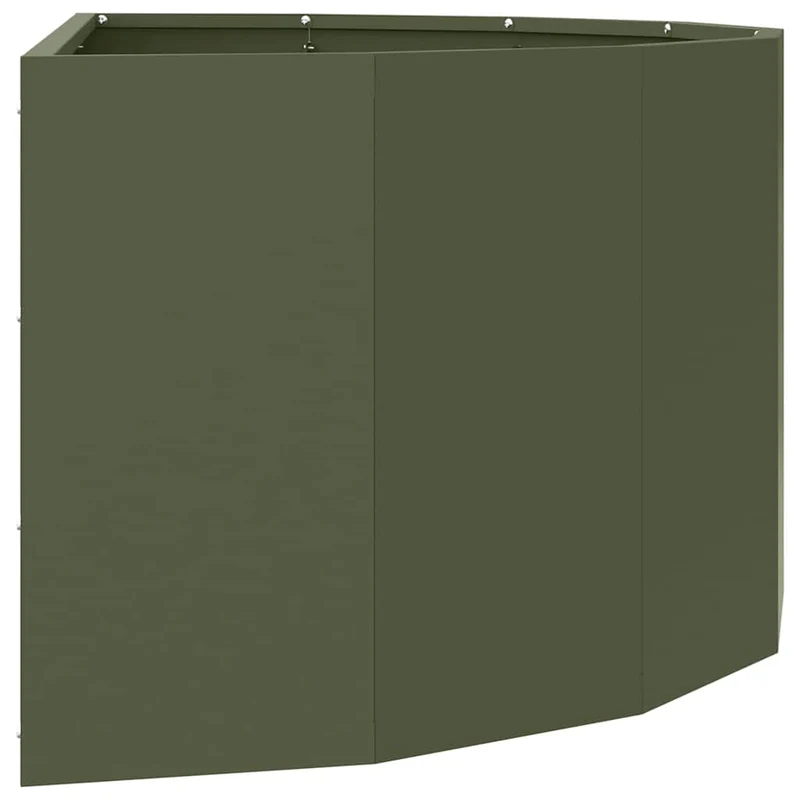 Jardinera Verde Oliva 90 X 45 X 35 Cm Acero