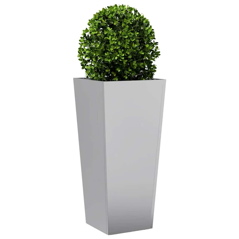 Jardinera De Acero Inoxidable 35x35x75 Cm