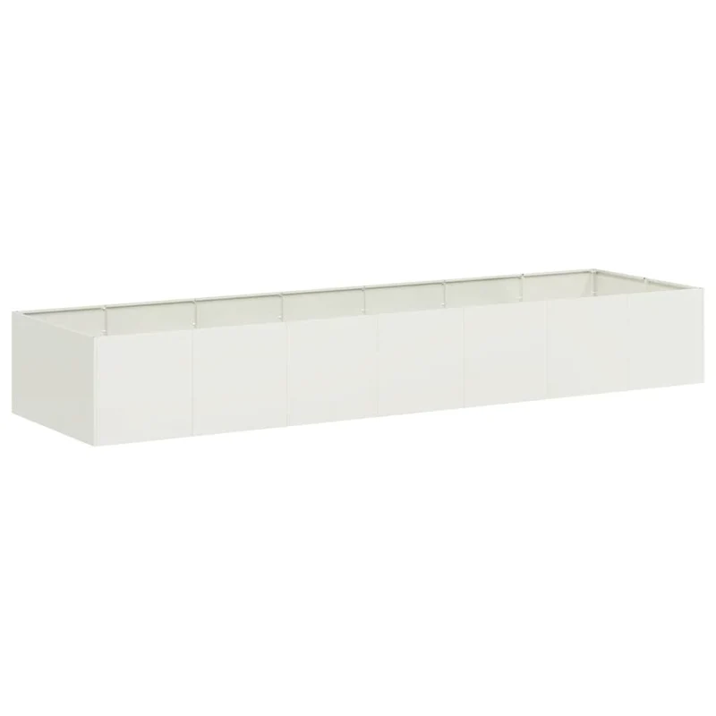 Jardinera Acero Blanco 280x80x40 Cm