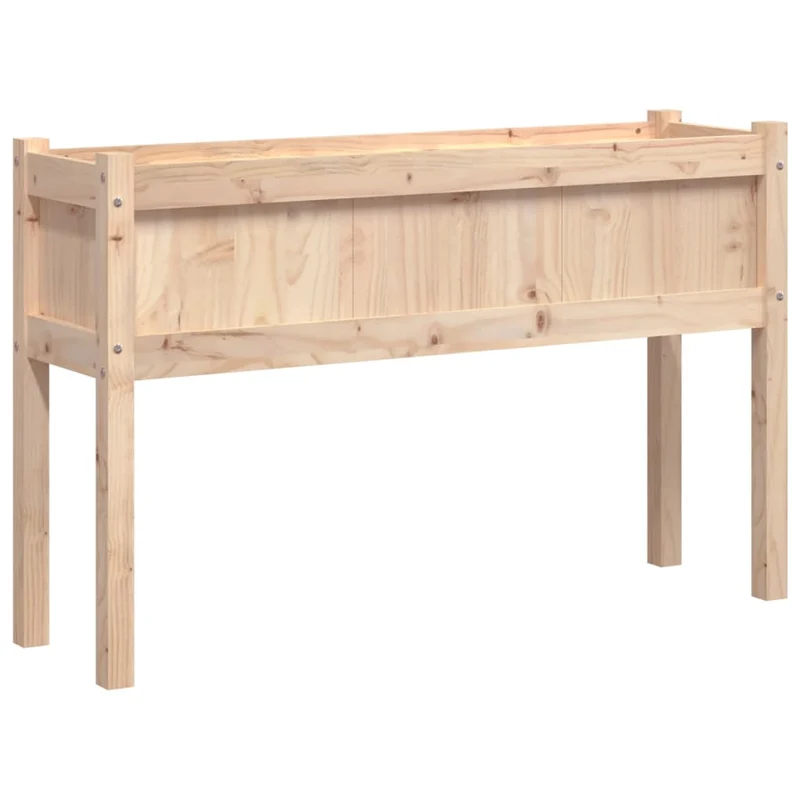Jardineras De Exterior Con Patas 2 Uds Madera Maciza De Pino