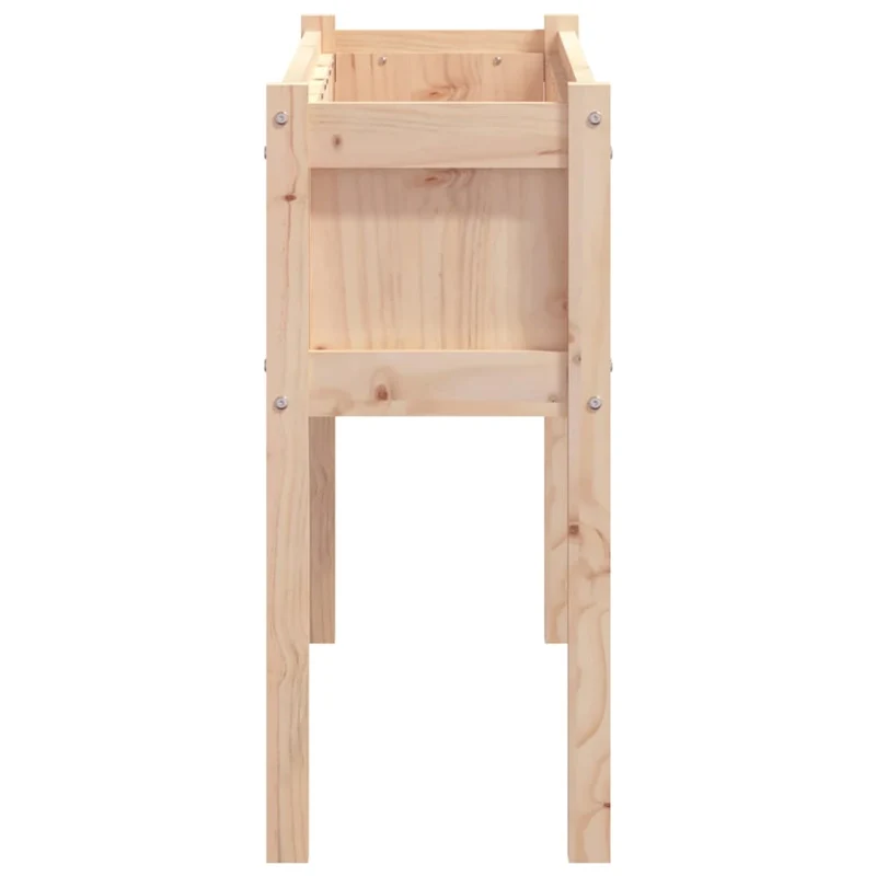 Jardineras De Exterior Con Patas 2 Uds Madera Maciza De Pino