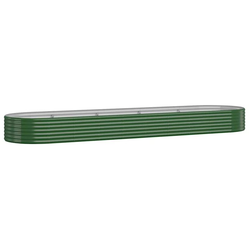 Jardinera Arriate Acero Galvanizado Verde 396x100x36 Cm