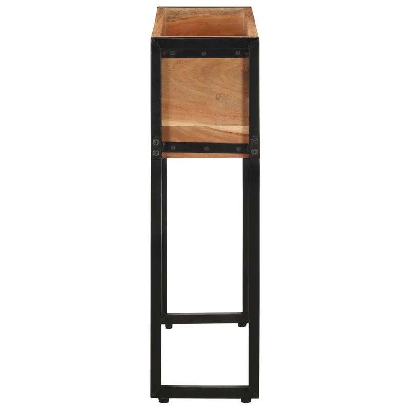 Jardinera De Madera Maciza De Acacia 60x20x68 Cm