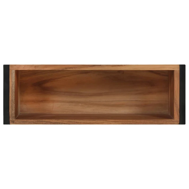 Jardinera De Madera Maciza De Acacia 60x20x68 Cm