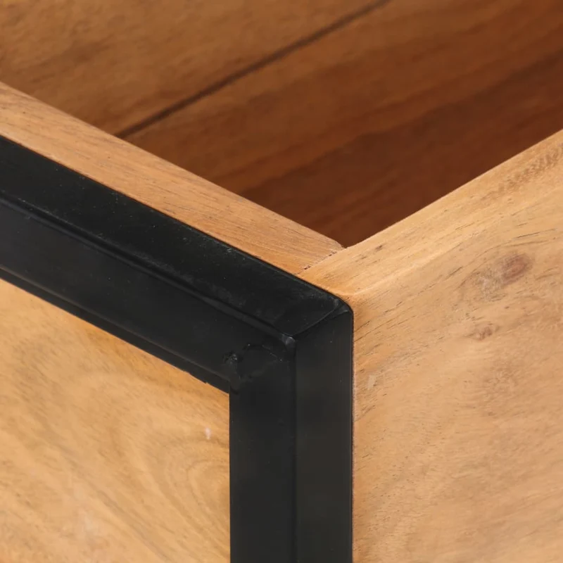 Jardinera De Madera Maciza De Acacia 60x20x68 Cm