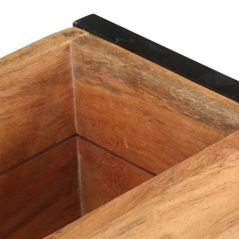 Jardinera De Madera Maciza De Acacia 60x20x68 Cm