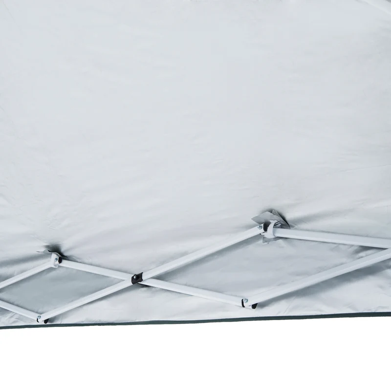 Outsunny Carpa Plegable 3x3 m, Pop-up, Cenador Pabellón de Jardín, Altura Ajustable con Bolsa de Transporte, Anti-UV, Impermeable, Gazebo para Camping, Fiestas, Exterior, Verde