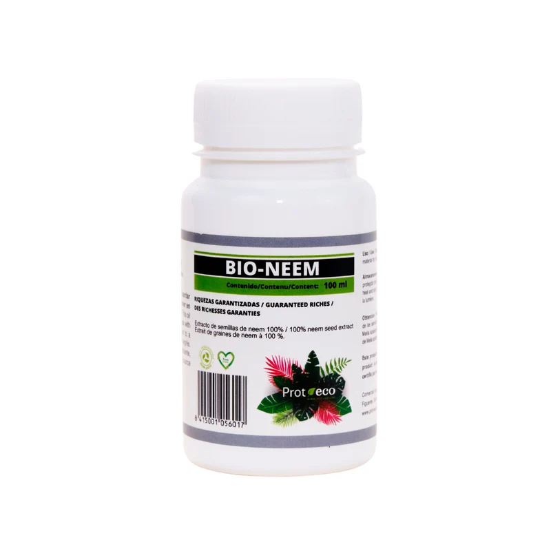 Aceite de neem ecológico para plantas Bio Neem Prot-eco 100 ml + pipeta dosificadora 5 ml gratis