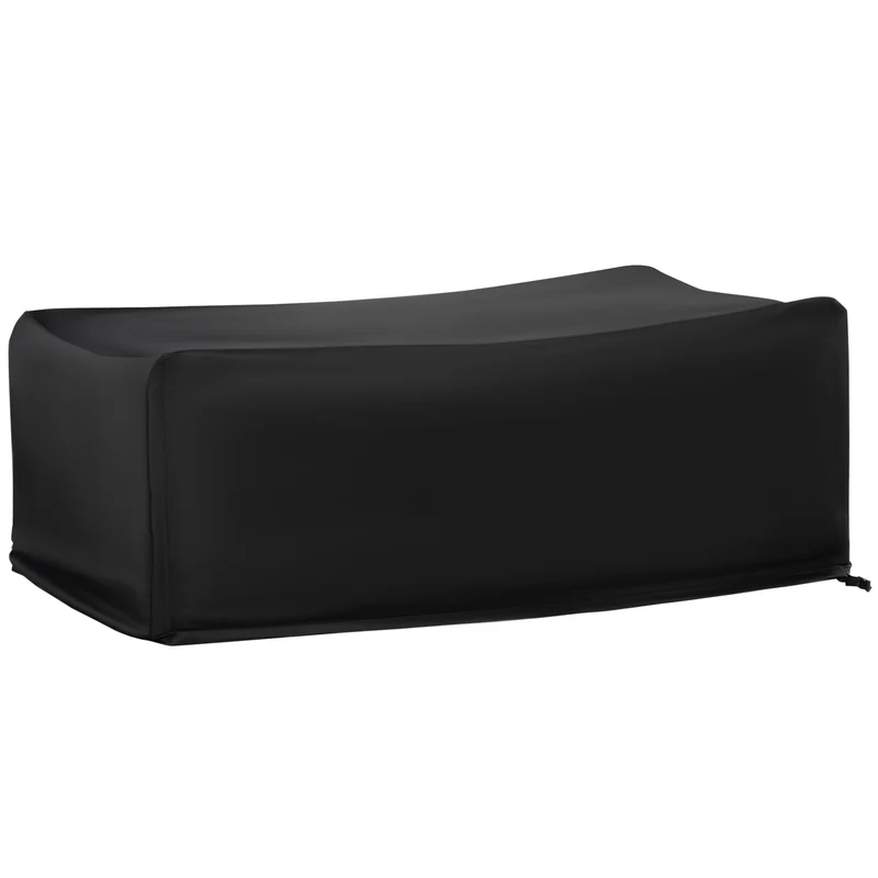 Outsunny Funda Protectora para Muebles de Jardín 154x94x66 cm Cubierta de Muebles de Mesas Exterior Tela Oxford 600D Impermeable con Hebillas para Patio Terraza Negro