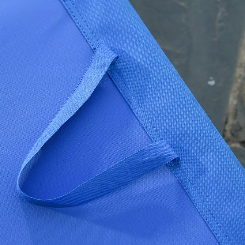 Outsunny Tumbona Plegable Con Respaldo Ajustable En 5 Niveles 187x55x24 Cm Azul
