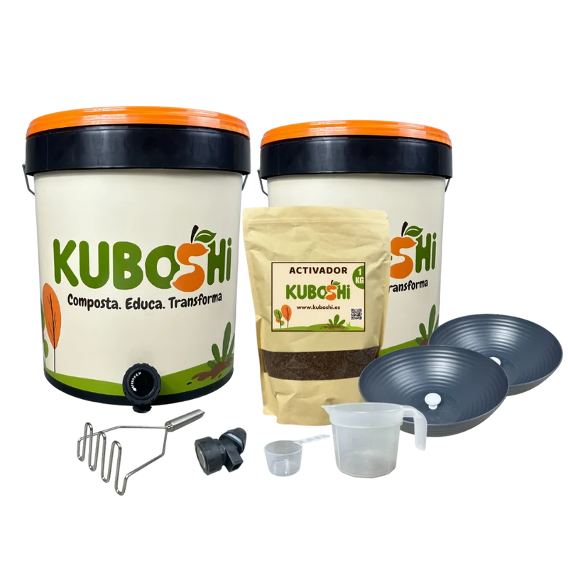 Kuboshi Esencial: Pack De Compostaje Bokashi