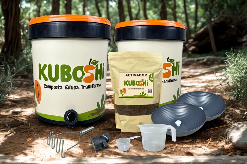 Kuboshi Esencial: Pack De Compostaje Bokashi