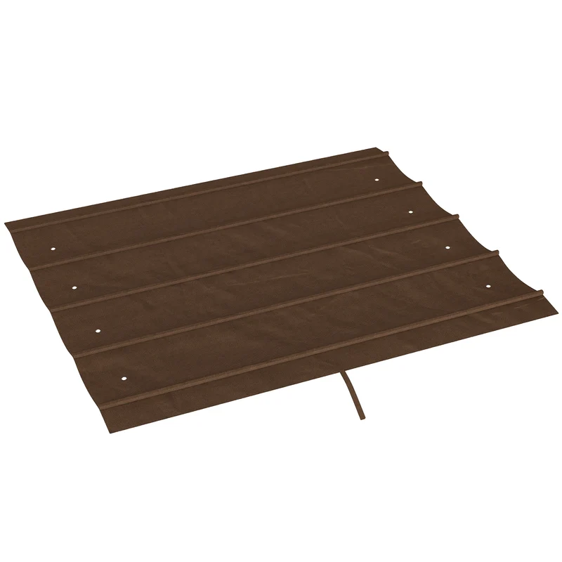 Outsunny Techo De Pérgola Retráctil 3x2,5 M Para Marco De Pérgola De 3x2 M Café