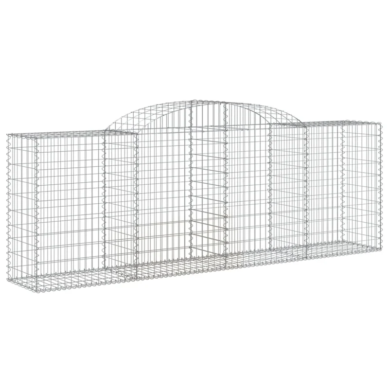 Cestas De Gaviones 25 Uds Forma De Arco Hierro 300x50x100/120cm
