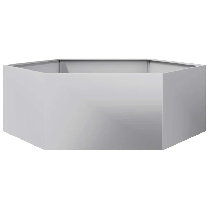 Jardinera Hexagonal Acero Galvanizado 138x120x45 Cm