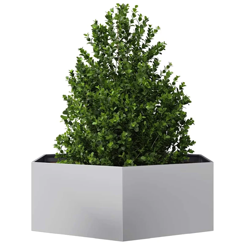 Jardinera Hexagonal Acero Galvanizado 138x120x45 Cm