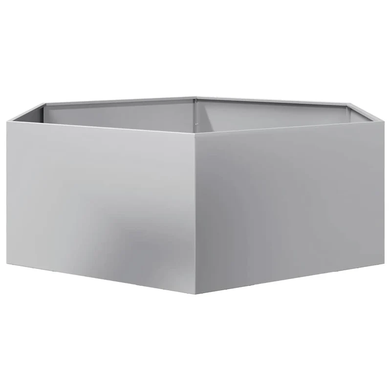 Jardinera Hexagonal Acero Galvanizado 138x120x45 Cm